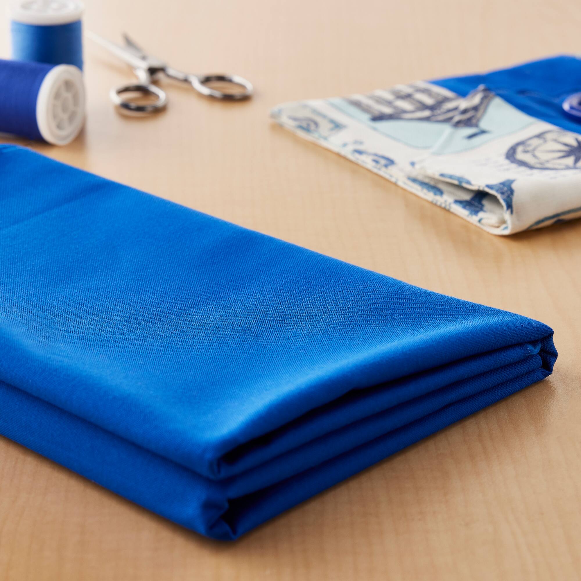 Northcott Premium Quilt Solid Royal Cotton Fabric